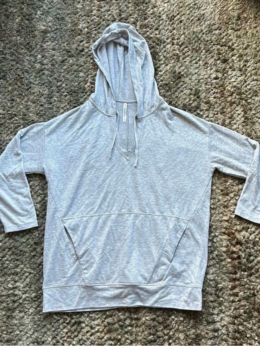 Fabletics Light Gray Relaxed Hooded Pullover